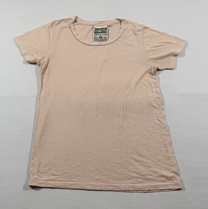 Jungmaven T Shirt Top Womens Beige Hemp Cotton Made in USA Short Sleeve Sz XS - Picture 1 of 8