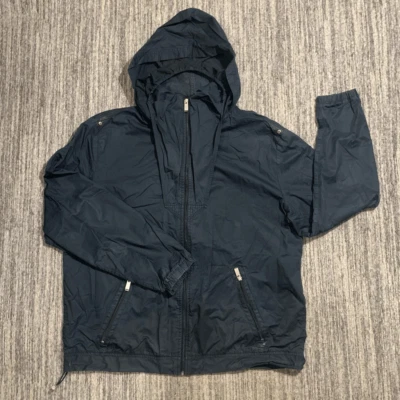 Chaqueta Sean John para mujer 3X capucha de almacenamiento cremallera completa frontal bolsillos negros 100 % algodón Foto 1 de 4