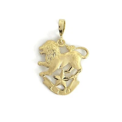Leo Lion Zodiac Pendant Charm 10K Yellow Gold, 1.60 Grams - Image 1 of 4