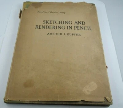 1922 "SKETCHING AND RENDERING IN PENCIL" G.CASWELL PRATT INST. OF ART TEXT BOOK - Image 1 of 4