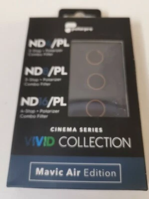 PolarPro Cinema,Vivid, 3 filter set for DJI Mavic Air drone, ND4, ND8, ND16 /PL - Image 1 of 4