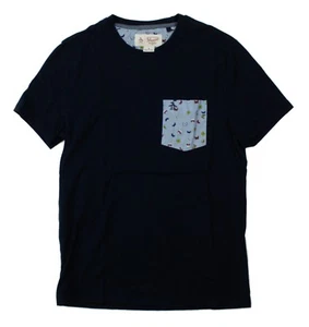 Camiseta Penguin by Unsungwear Azul Marino Bolsillo Mariposa Talla M - Imagen 1 de 7
