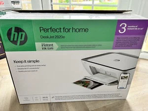 HP Deskjet 2810e / 2820e All-in-One Wireless Printer White No Ink - Picture 1 of 8