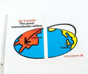 Air Canada Transatlantic Airline Print Ad Advert Original Vintage 1972 G076 - Picture 1 of 4