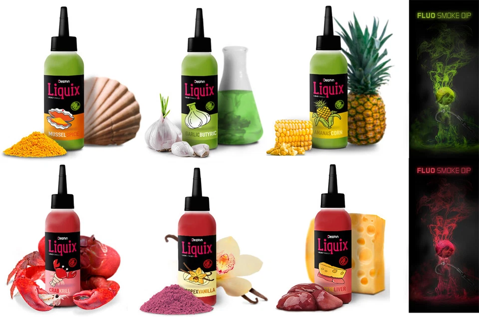 Fluo dip DSNAX LiquiX Liquid Booster 100ml Attraktor Futter Aroma PVA-freundlich - Bild 1 von 1