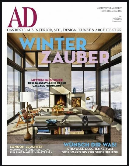 OVP Eingeschweißt .. AD Zeitschrift Architectural Digest Dez./Jan. WINTERZAUBER - Bild 1 von 1