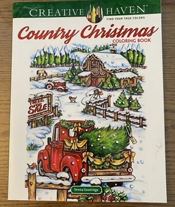 Christmas Theme Coloring Books  (Adult Coloring) - Paperback    (2)   NEW - Picture 1 of 7
