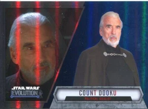 Star Wars Evolution 2016 Blue Parallel Card #96 Count Dooku - Political Idealist - Picture 1 of 1