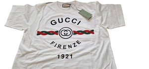 CREAM GUCCI FIRENZE 1921 T-SHIRT SIZE XL - Bild 1 von 6