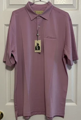 Polo de golf Donald Ross para hombre, mediano, orquídea, nuevo con etiquetas Foto 1 de 4