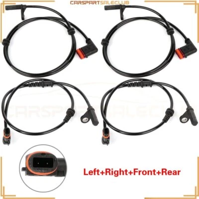 4 piezas de sensor ABS delantero izquierdo y derecho para Mercedes-Benz C250 C300 Foto 1 de 4