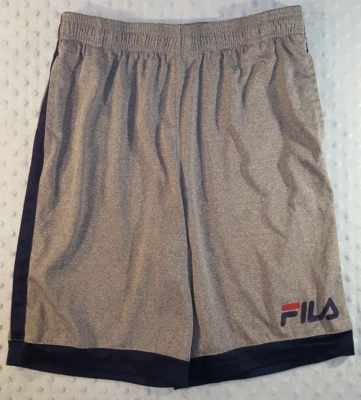 Молодежные шорты Fila для мальчиков размер X большой (18/20) темно-синий и серый логотип - Изображение 1 из 4