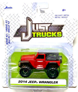 2023 JADA JUST TRUCKS 2014 JEEP WRANGLER RED WITH BLACK TOP WAVE 43