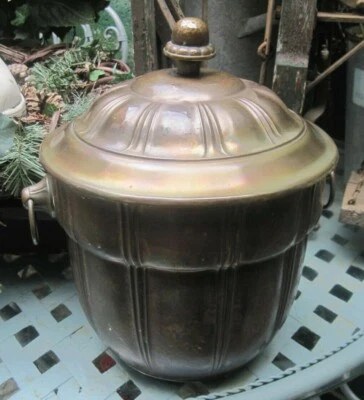 Bowletopf, Jugendstil,Art Deco, antik, Messing (ohne Glaseinsatz) - Bild 1 von 4