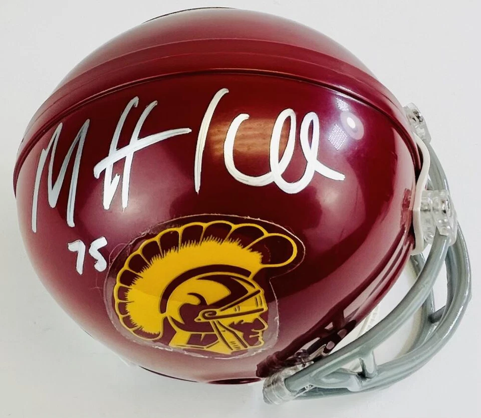 MATT KALIL SIGNED USC TROJANS MINI HELMET MINNESOTA VIKINGS AUTOGRAPH COA J3 - Image 1 of 1