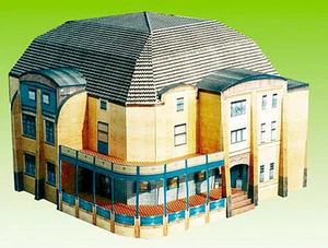 Construcción cartón kit Art Nouveau Villa fresno Chemnitz, medidas. 1:100 - H0apto - Imagen 1 de 1