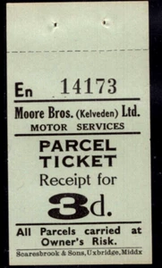 En 14173 Moore Bros,(Kelveden)Ltd.LOCAL Motor Services-PARCEL TICKET RECEIPT MNH - Picture 1 of 1
