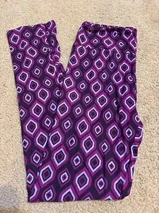 Lularoe OS One Size purple blue Dots Aztec Geometric medallion Stripes NWOT #455 - Picture 1 of 2