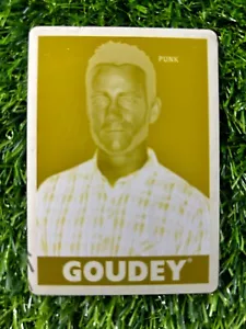CM Punk WWE 2016 UD Goodwin Champions Card #28 Yellow Printing Plate Card 1/1 - Picture 1 of 3