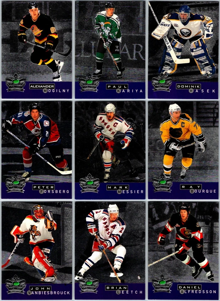 1995-96 INTERNATIONAL CROWN COLLECTION SILVER S2 INSERTS CARDS U PICK FINISH SET - Image 1 of 1