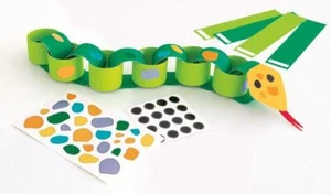 Make Your Own Paper Chain Snake Kit - Makes 4 Snakes - Picture 1 of 2