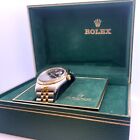 1983 Rolex 16013 Datejust 36 Gold & Stainless Steel Original Watch Box & Papers