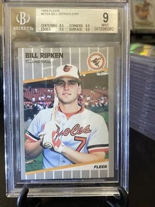 1989 Fleer Bill Ripken Baltimore Orioles #616A FF Explicit ERR BGS 9 ๐๐ฅ - Picture 1 of 7