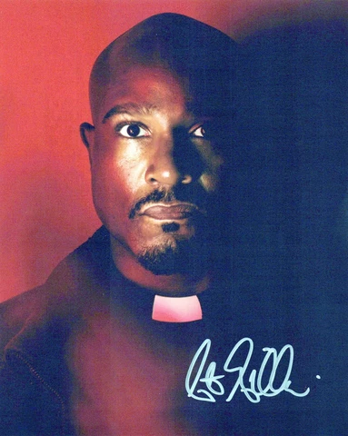 SETH GILLIAM   signed Autograph 20x25 cm "The Walking Dead" In Person Cover