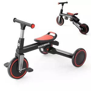 ROCKBROS 3-in-1 Kids Tricycle with Adjustable Seat Removable Pedals 2-5Yearsold - Picture 1 of 13