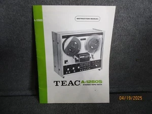 TEAC A-1250S Instruction Manual - Afbeelding 1 van 4