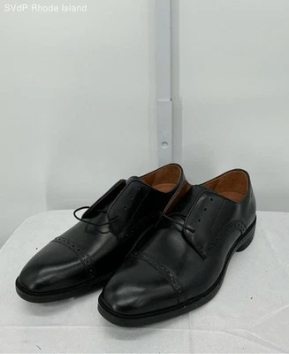 Zapatos de vestir Johnston & Murphy negros Ronan punta lisa para hombre 11,5 Foto 1 de 4