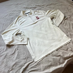 NIKE Golf Dri-FIT Stanford Cardinal 1/4 Zip Pullover Uomo Medium Top Off White - Foto 1 di 15