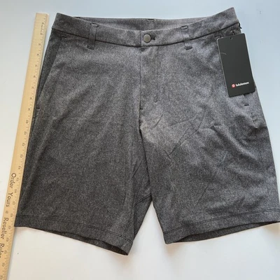 Pantalones Cortos Lululemon Commission Para Hombre Talla 32 Gris Calce Clásico 9" Warpstreme Nuevos con Etiquetas Foto 1 de 4