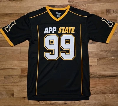 Camiseta de fútbol americano pequeña de los Appalachian State Mountaineers #99 para hombre Foto 1 de 4