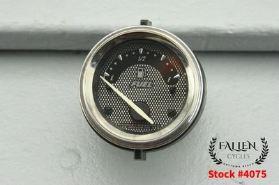 2013 Harley Electra Glide CVO Fuel Gas Gauge Assembly 74741-10 CARBON #4075 - Image 1 of 4