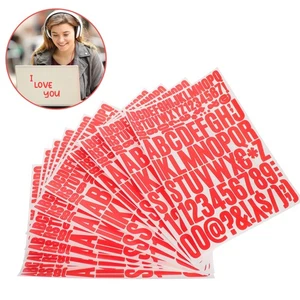 10 Sheets Vinyl Numbers 2 Inch Mailbox Sticker Alphabet Stickers Small Colored - Bild 1 von 12