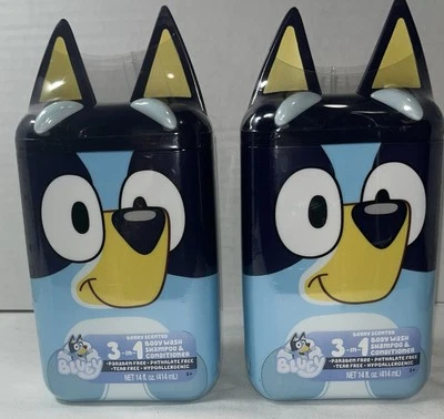 Disney AZUL Berry Perfumado 3 en 1 Champú, Jabón Corporal y Acondicionador Jabón Lote de 2 Foto 1 de 3