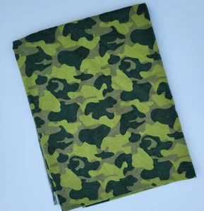 Extra große Kuschel Flanell Camouflage grün Print Baby Empfangsdecke 42 x 54  - Bild 1 von 6