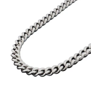 Collar de acero inoxidable sólido cadena cubana Miami para hombre joyería - talla 22- - Imagen 1 de 7