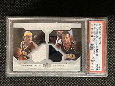 2003-04 Upper Deck Finite Elements Dual Warmups #FE6 A.Harrinton/J.Bender PSA 9 Foto 1 de 2