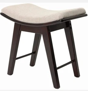 IWELL Vanity Stool with Rubberwood Legs, Makeup Bench Dressing Stool Piano Bench - Picture 1 of 5