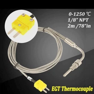 EGT K-Type Thermocouple Exhaust Probe/High Temperature Sensors 1/8" NPT Threads - Picture 1 of 12
