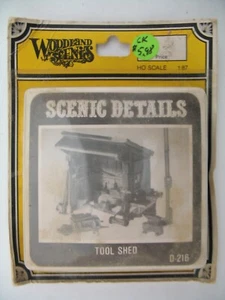 Woodland Scenics HO Kit D-216: Tool Shed, sealed on card - Picture 1 of 3