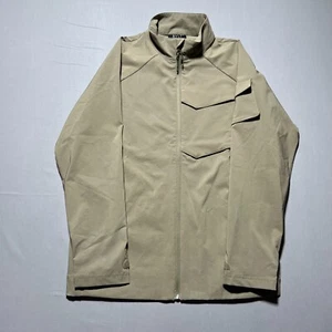 BYLT Mens Taupe Stretch Long Sleeve Full Zip Premium Basic Skyline Jacket Size L - Picture 1 of 16