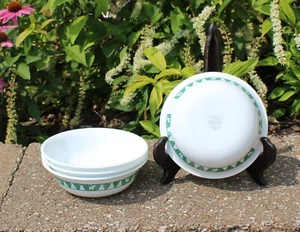 Juego de 4 cuencos de cereales Corelle Winter Festival árbol de Navidad reno verde ¡EXCELENTE ESTADO USADO! - Imagen 1 de 7