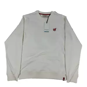 Pullover/suéter Scotch & Soda blanco para hombre Peace Bird cuello redondo talla - M nuevo con etiquetas - Imagen 1 de 11