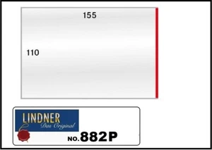 50-LINDNER-882P-Schutzhüllen-Klarsichthüllen-155x110mm-Für Einsteckkarten A6 - Bild 1 von 3