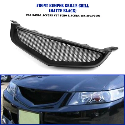Malla de parachoques delantero de fibra de vidrio para Honda Accord CL7 Euro R Acura TSX 2003-05 Foto 1 de 4