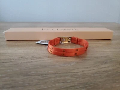 LISE CHARMEL BRACELET UNIQUE ORANGE SWAROVSKI CRYSTALS REF RIN0066 NEW - Image 1 of 4