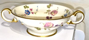 ❧CASTLETON USA Fine China Footed Cream Soup Bowl with Double Handle Sunnyvale - Picture 1 of 6